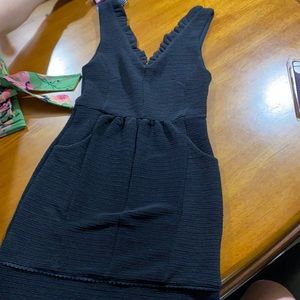 NWOT Anthropologie Thick black boutique dress